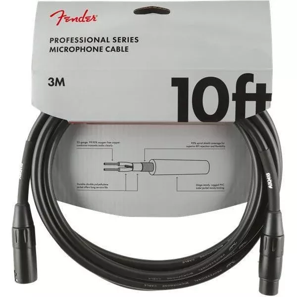 Fender Professional Series Microphone Cable, 10′