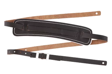 Fender Standard Vintage Style Leather Guitar Strap, Black