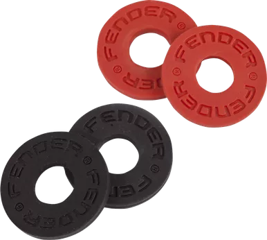 Fender Strap Blocks (2 Pair) a Pair In Black, a Pair In Red