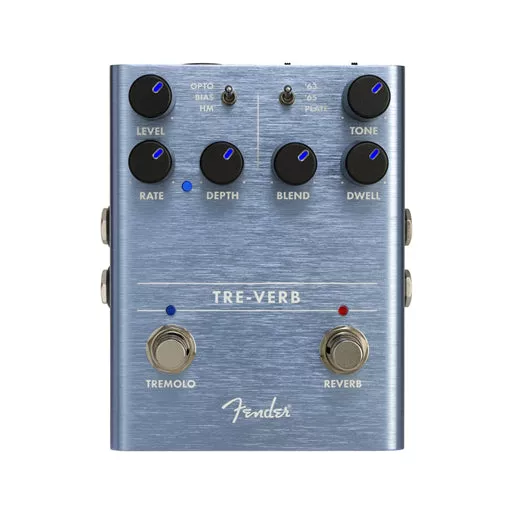 Fender Tre-Verb Tremolo Reverb Guitar Effects Pedal