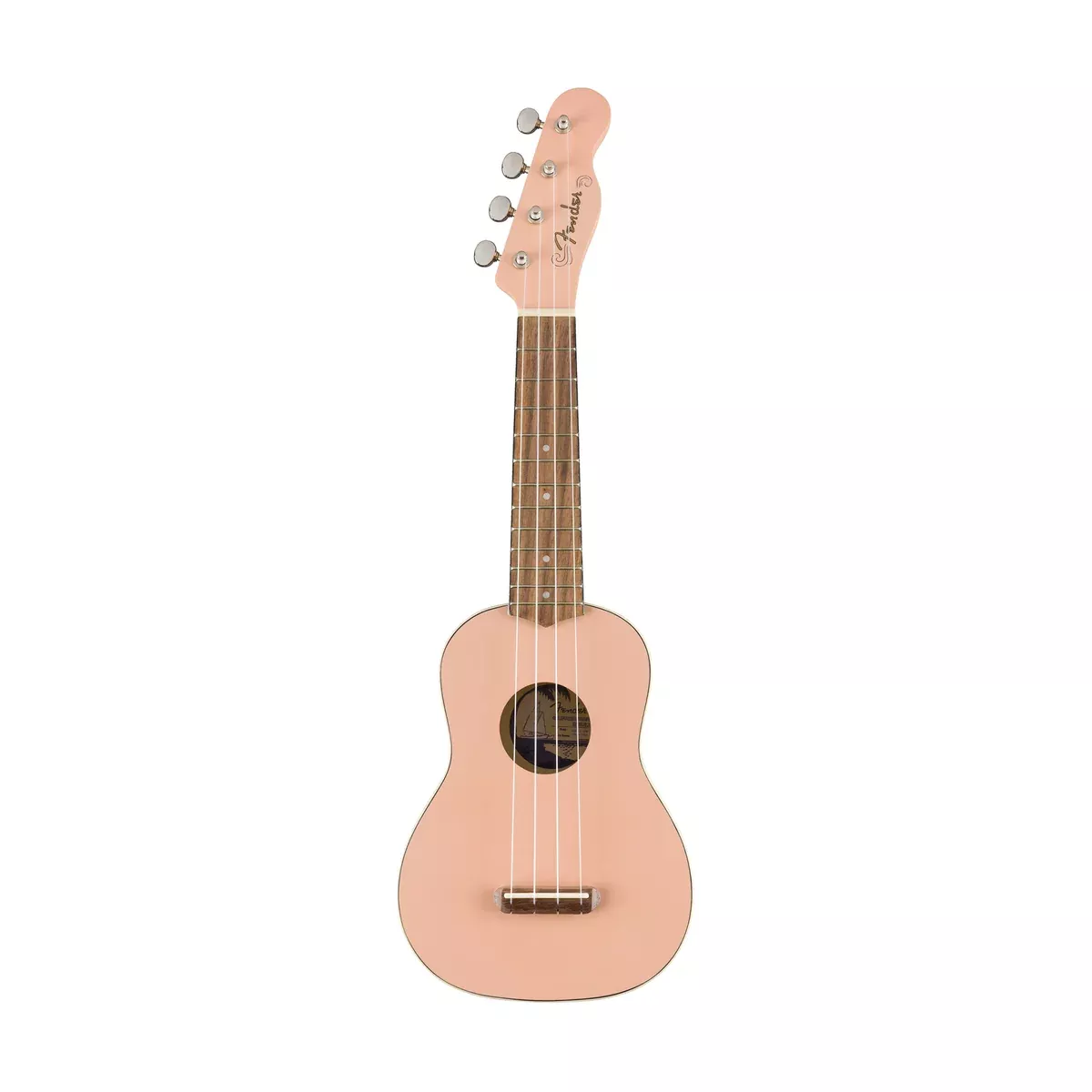 Fender Venice Soprano Ukulele, Shell Pink