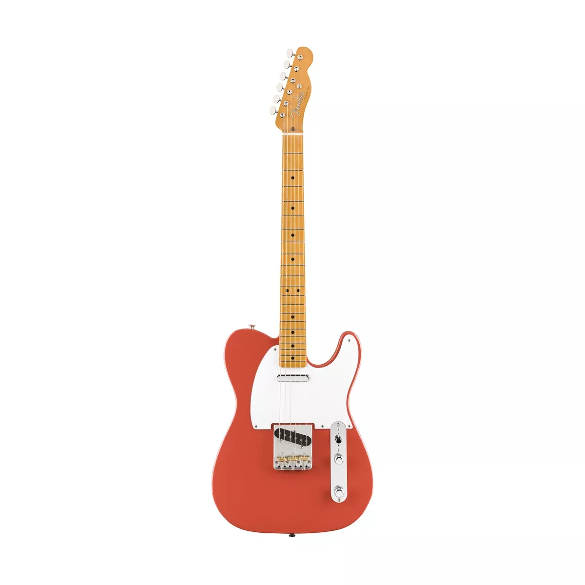 Fender Vintera 50s Telecaster Electric Guitar, Maple FB, Fiesta Red