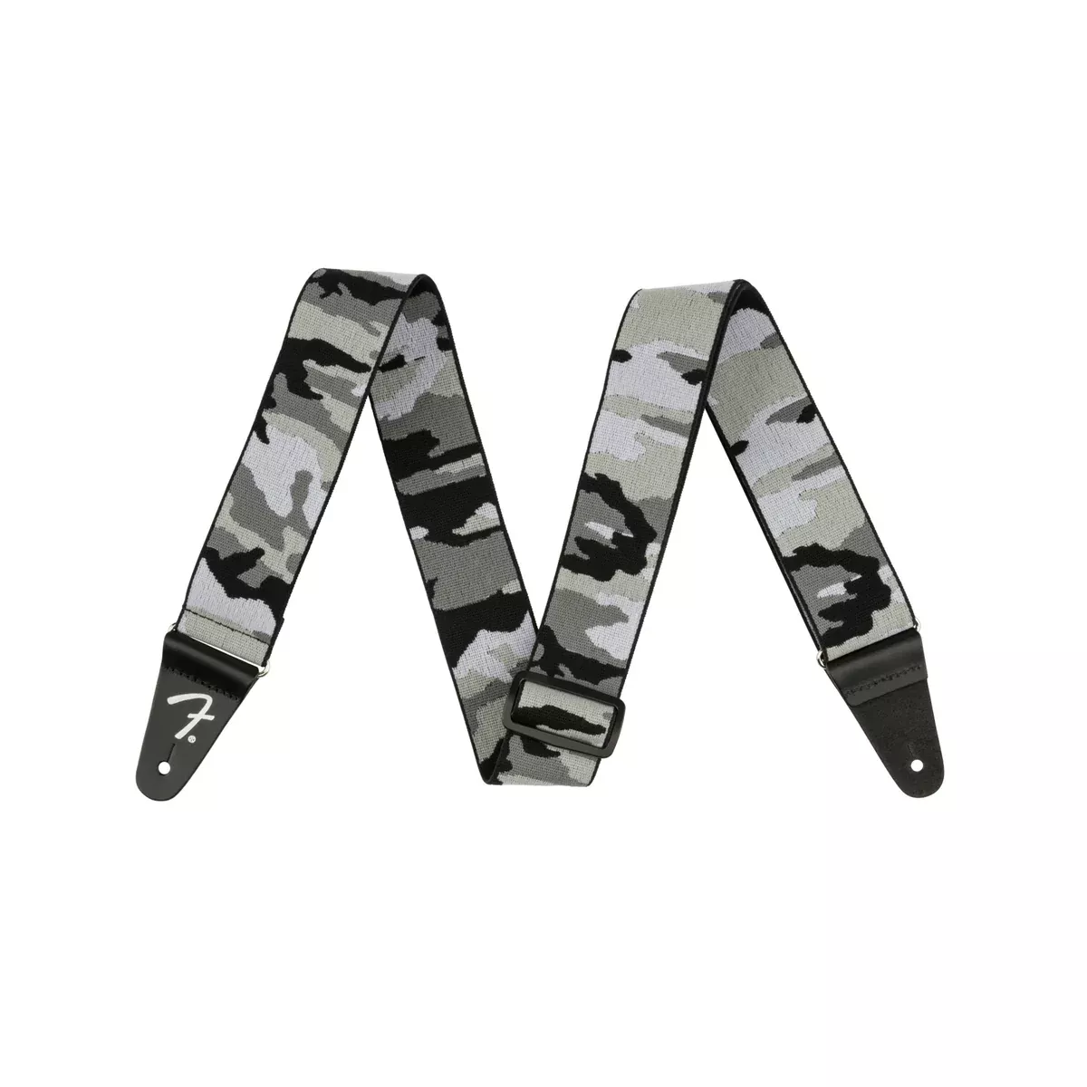 Fender WeighLess 2-Inch Camo Guitar Strap, Gray Camo
