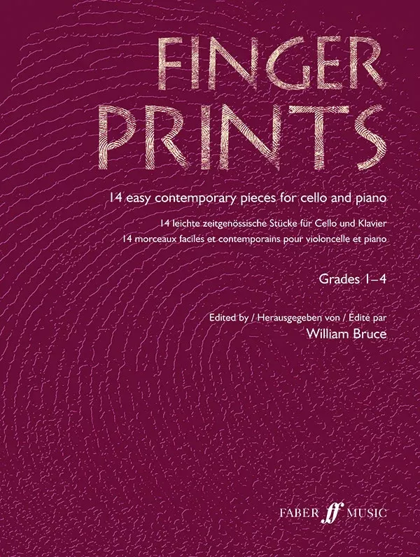 Fingerprints for Cello and Piano, Grade 1-4: Cello & Piano Book