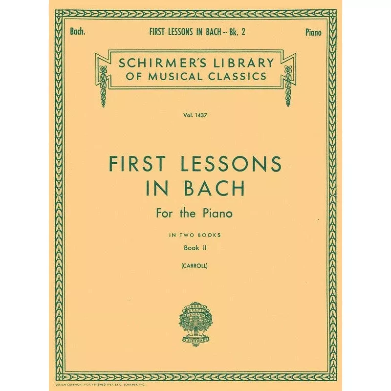 First Lessons in Bach Book 2