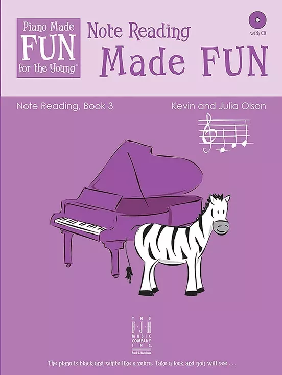 FJH FJH2217 Note Reading Made Fun, Book 3 for Piano w/CD
