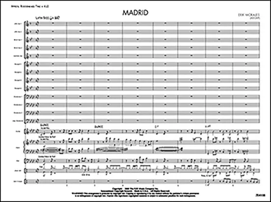 FJH JE4108 Madrid for Jazz Band