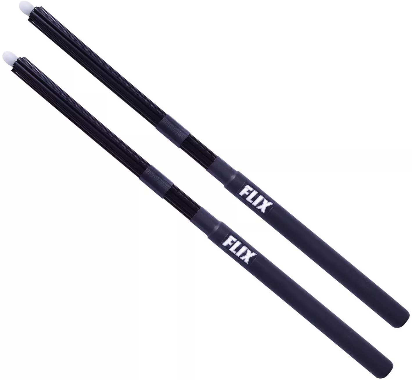 Flix Rock Fiber Tip Drumsticks in Black