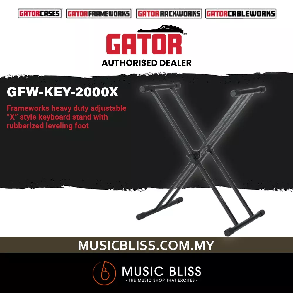Gator Frameworks GFW-KEY-2000X Deluxe X-Style Keyboard Stand