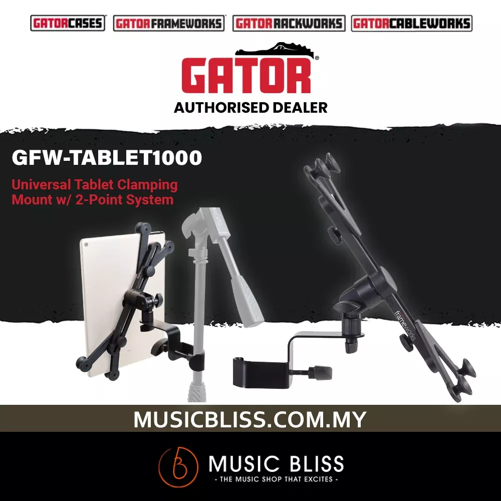 Gator Frameworks GFW-TABLET1000 Clamp Mount for iPad/Tablet 152-381mm Diagonal