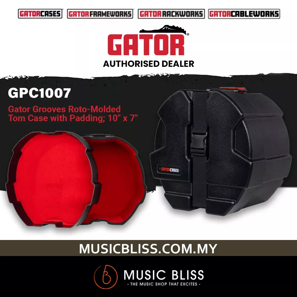 Gator GPC1007 Grooves Mounted Tom Case - 7" x 10"