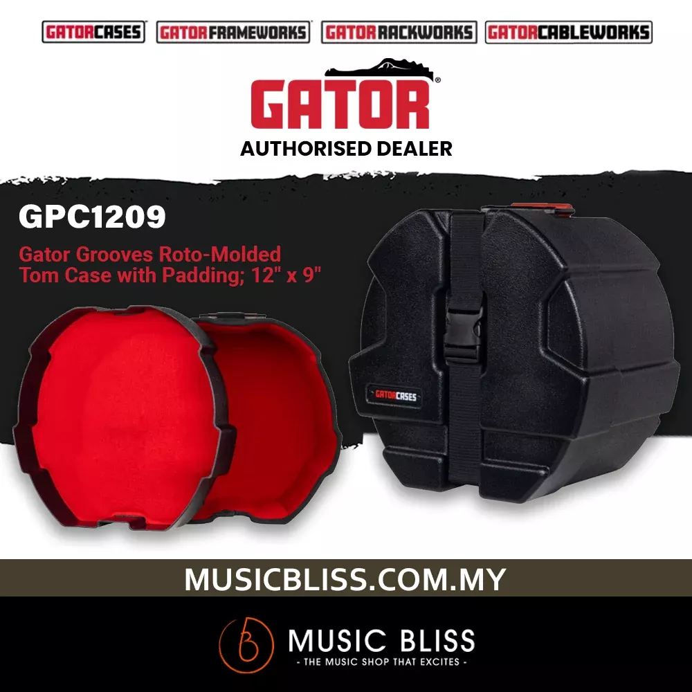Gator GPC1209 Grooves Mounted Tom Case - 9" x 12"
