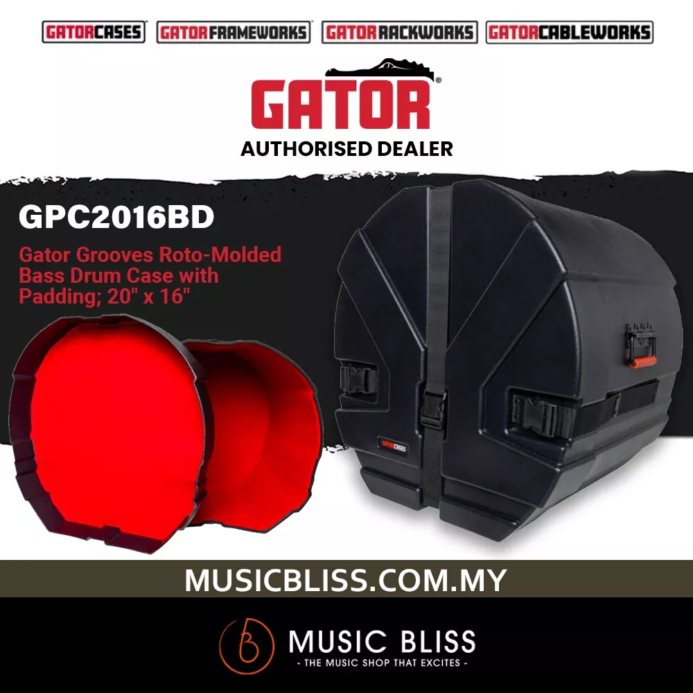 Gator GPC2016BD Grooves Bass Drum Case – 16″ x 20″