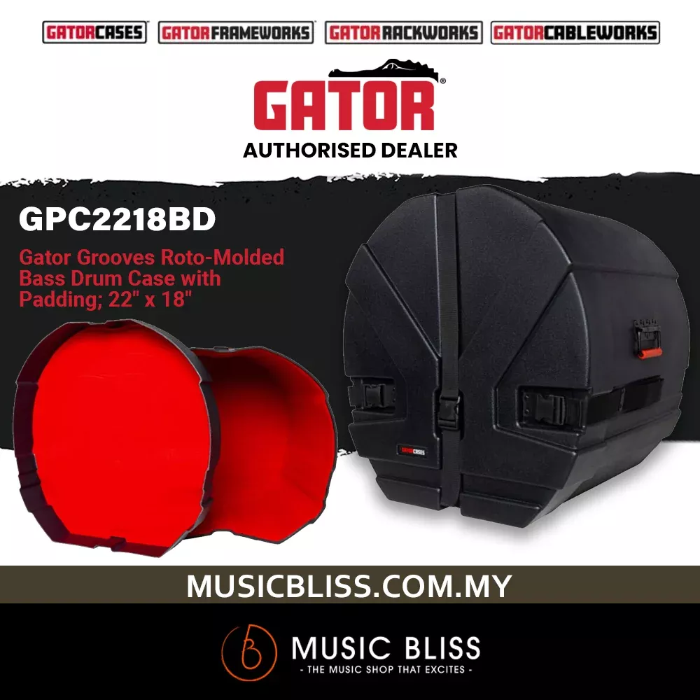 Gator GPC2218BD Grooves Bass Drum Case – 18″ x 22″