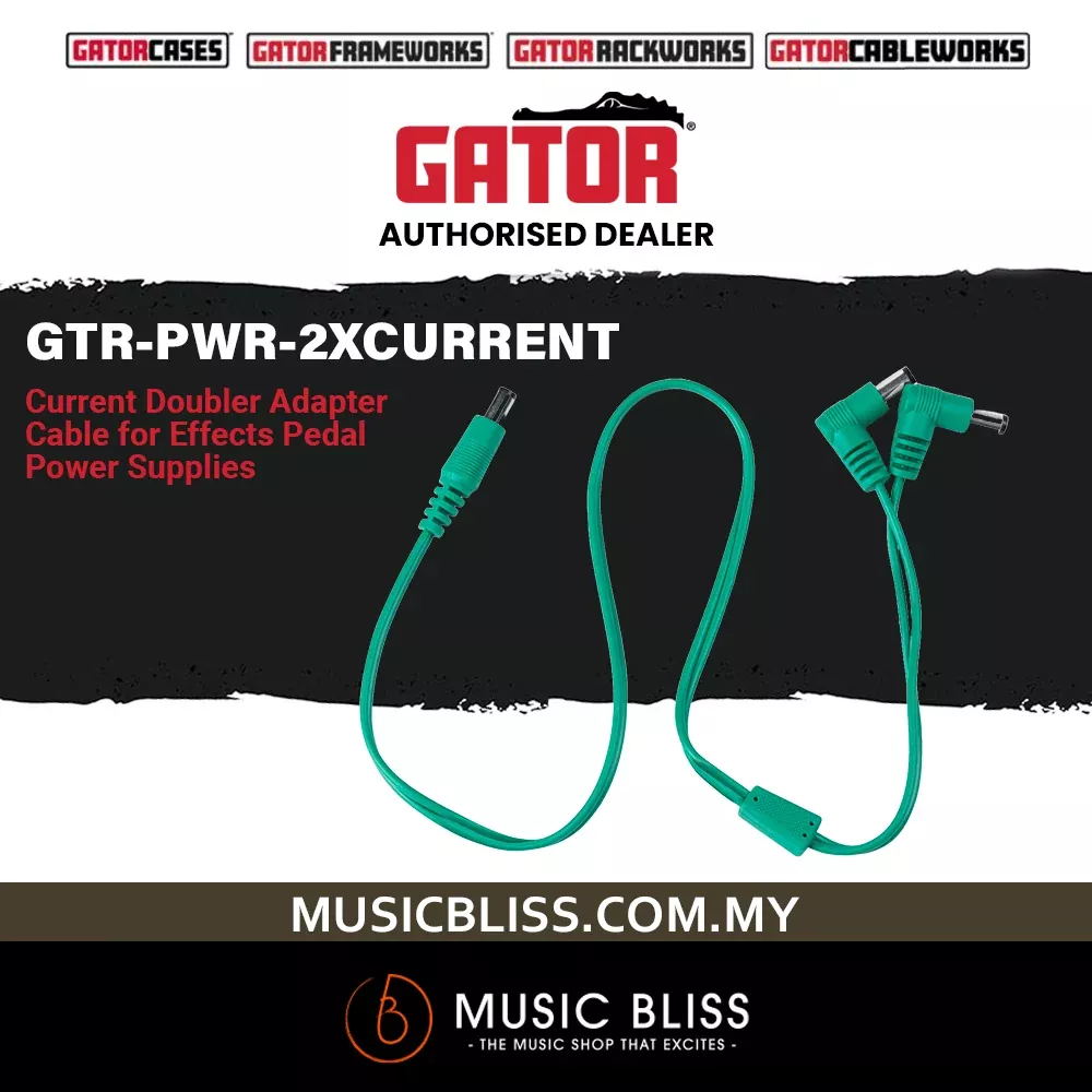 Gator GTR-PWR-2XCURRENT Power Supply Current Doubler Cable – 24 Inches