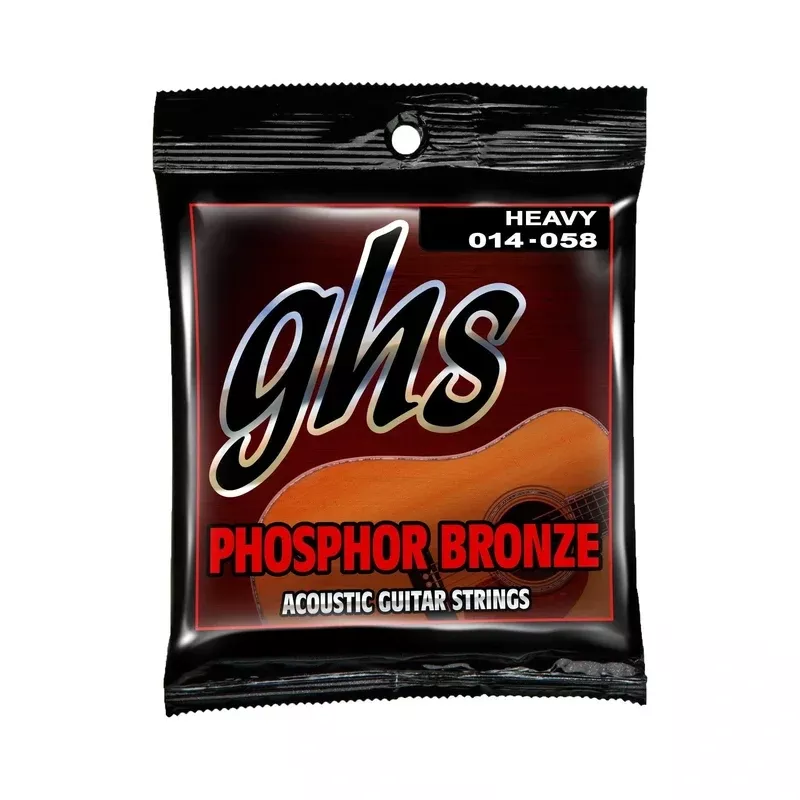 GHS 340 Phosphor Bronze Heavy Gauge Acoustic Guitar Strings