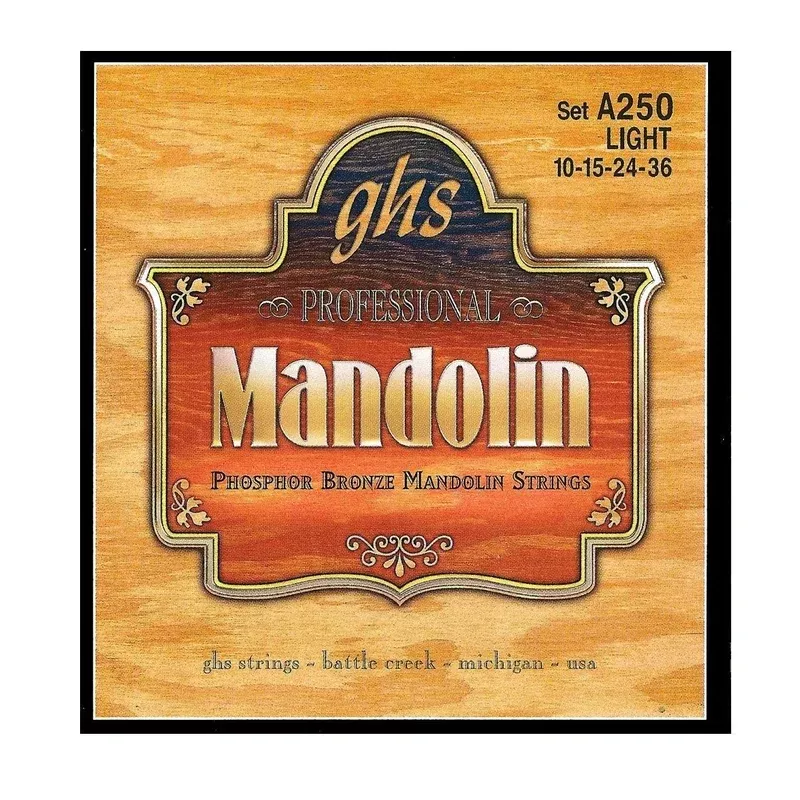 GHS A250 Phosphor Bronze Light Gauge Mandolin Strings