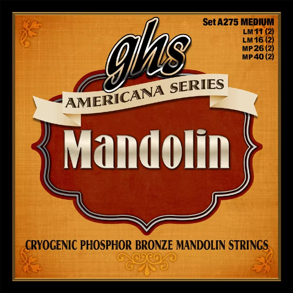 GHS A275Americana Series Phosphor Bronze Mandolin Strings Medium11-40 Gauge