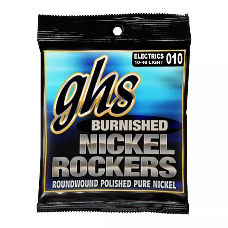 GHS BNRL Burnished Nickel Roundwound Light Electric Guitar Strings