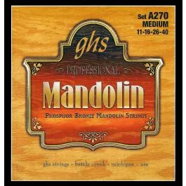 GHS Strings A270 Phosphor Bronze Mandolin Strings, Medium (.011-.040)