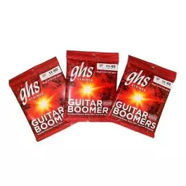 GHS Strings GBM Guitar Boomers, Electric Guitar Strings, Medium 3 Individual SETS