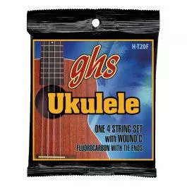 GHS Strings H-T20F Tenor Fingerstyle Ukulele Strings, High Tension, Fluruocarbon