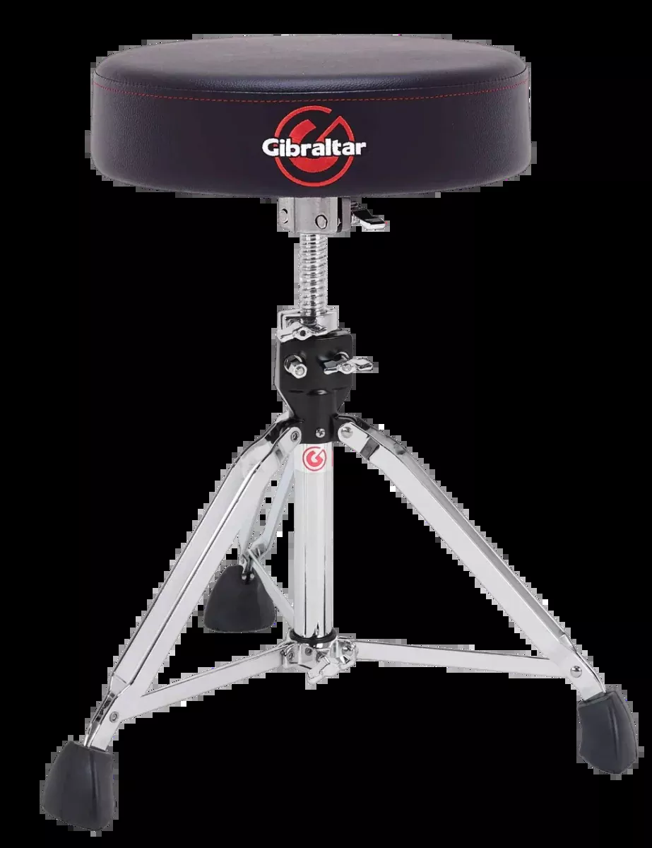 Gibraltar 9608 Double Braced 13" Round Drum Throne in Black