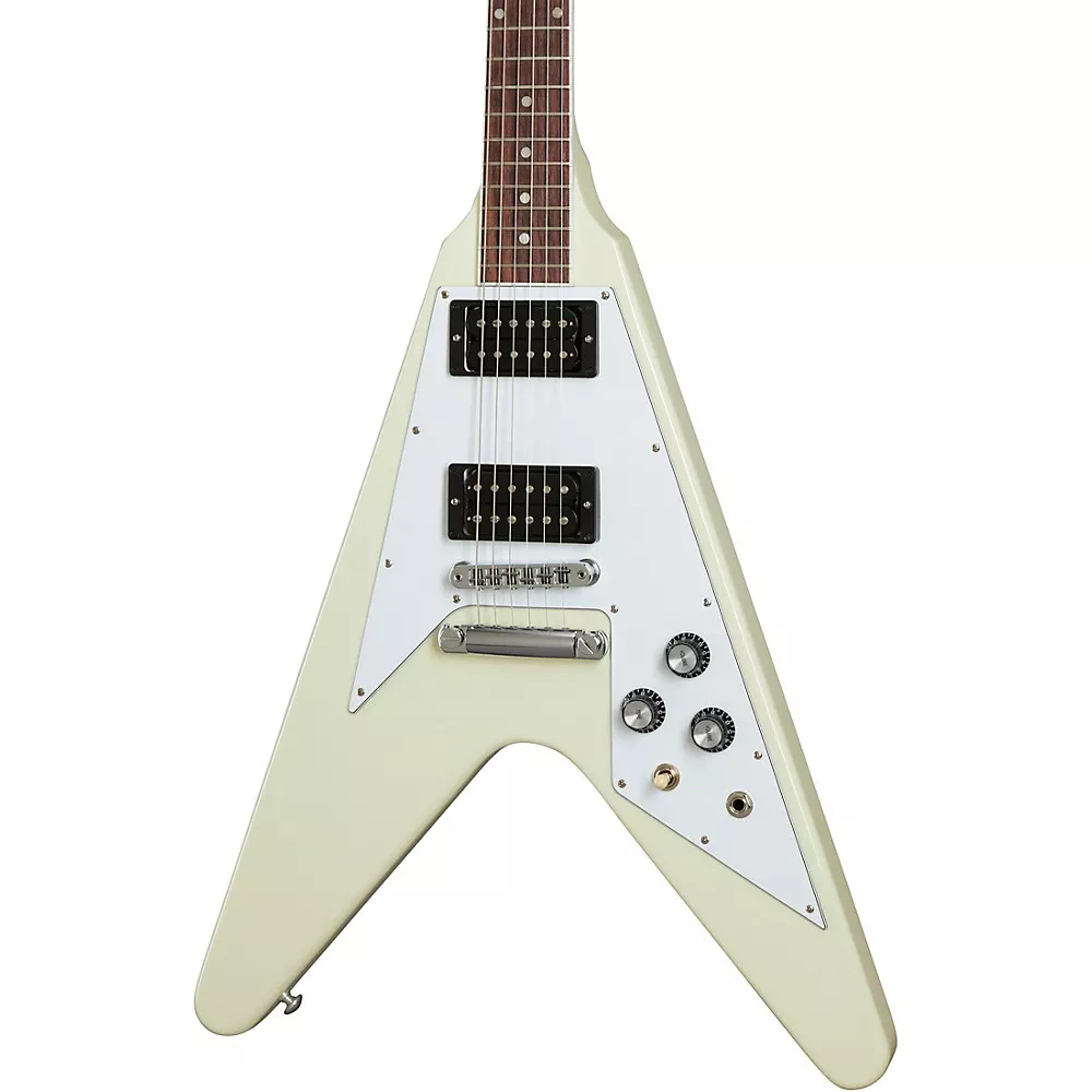 GIBSON 70S FLYING V ELECTRIC GUITAR – CLASSIC WHITE