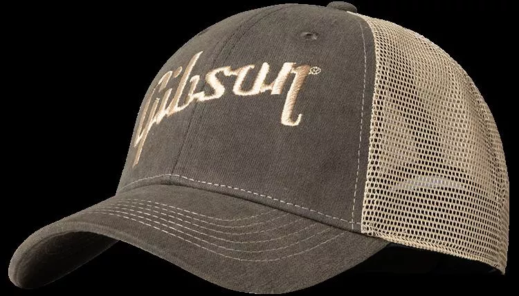 Gibson Logo Faded Denim Hat