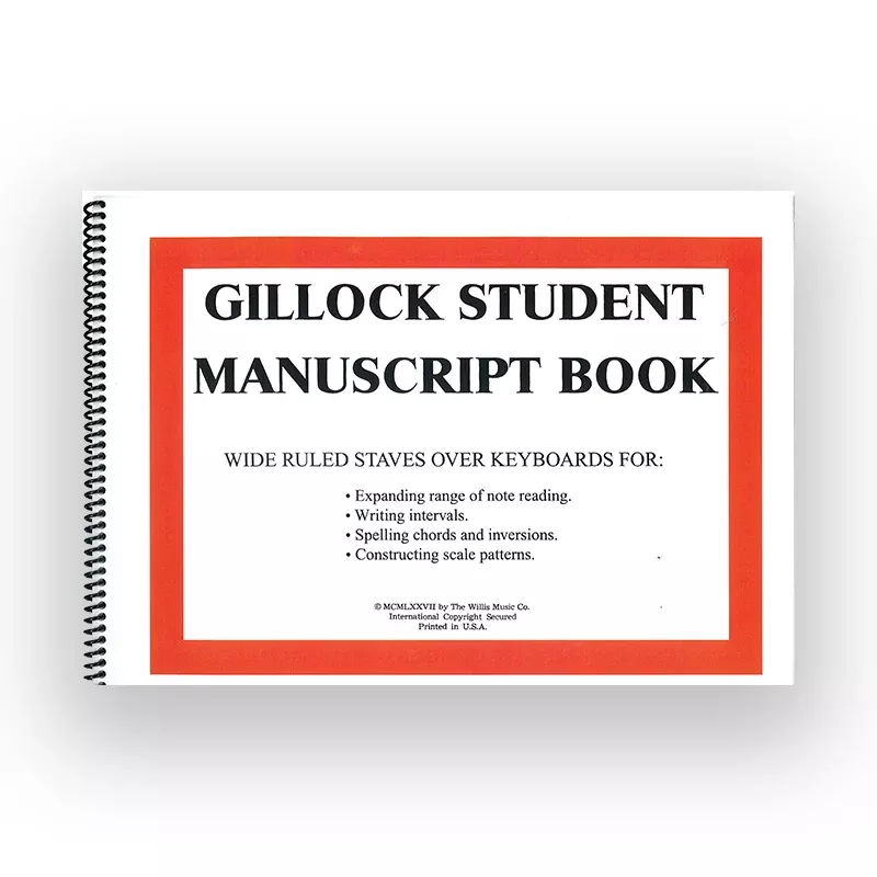 Gillock Student Manuscript Book