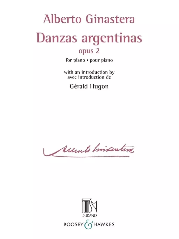 GINASTERA - DANZAS ARGENTINAS OP 2 FOR PIANO