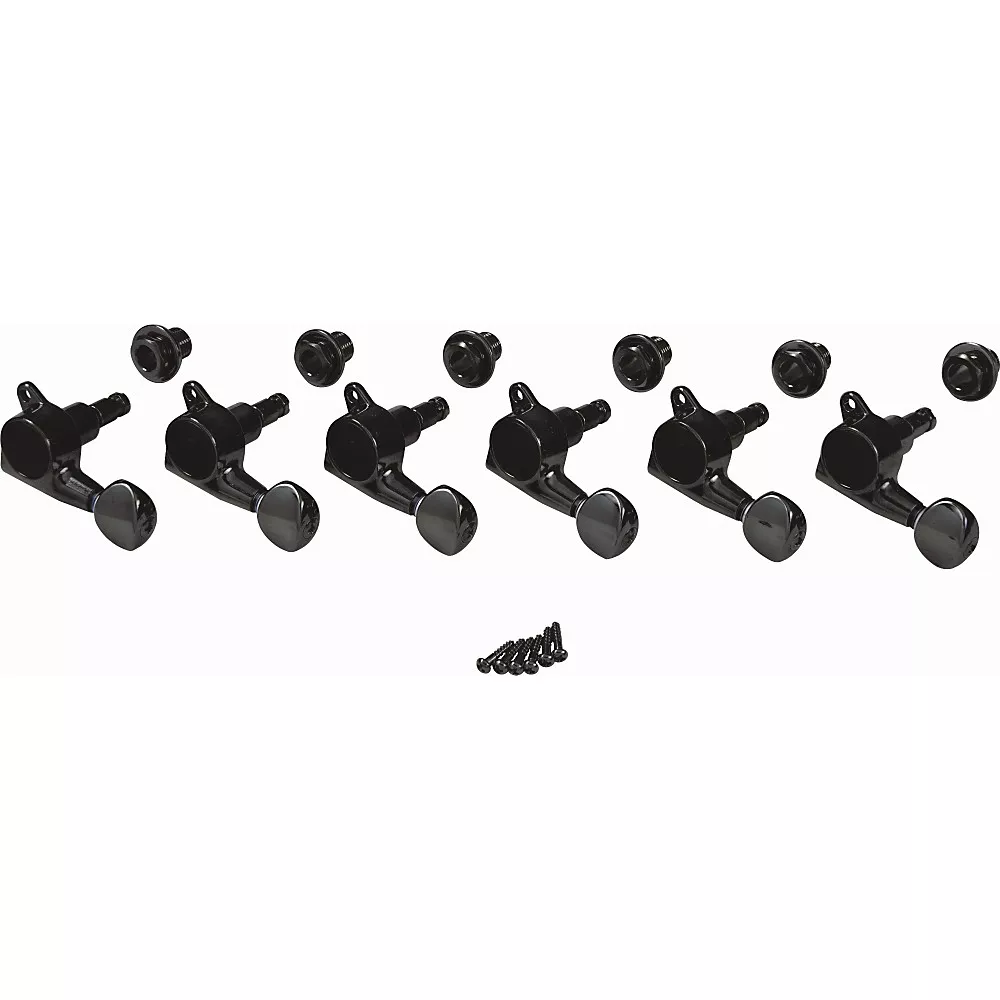 Gotoh Locking Tuners Left Hand – 6 Pack Black