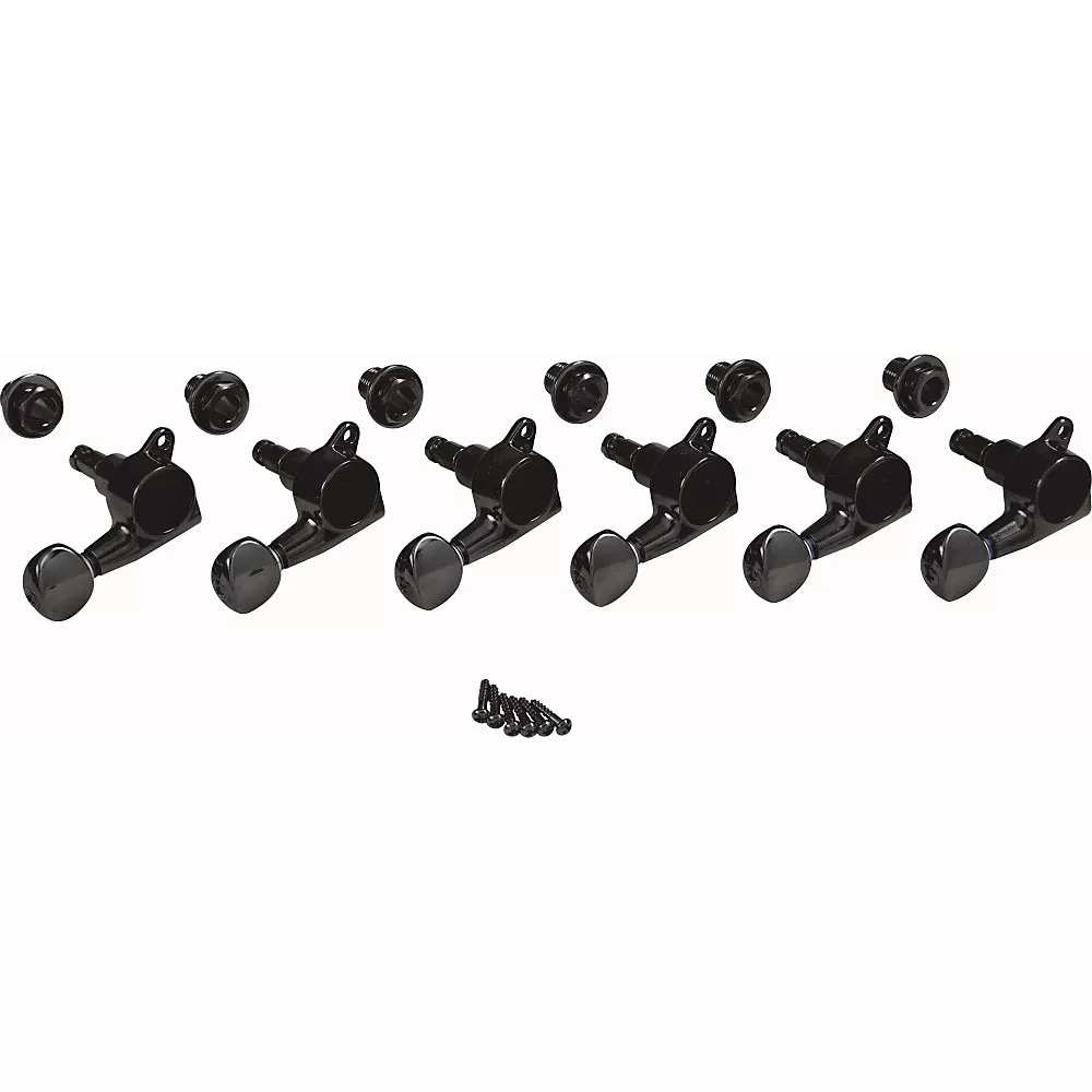 Gotoh Locking Tuners Right Hand - 6 Pack Black