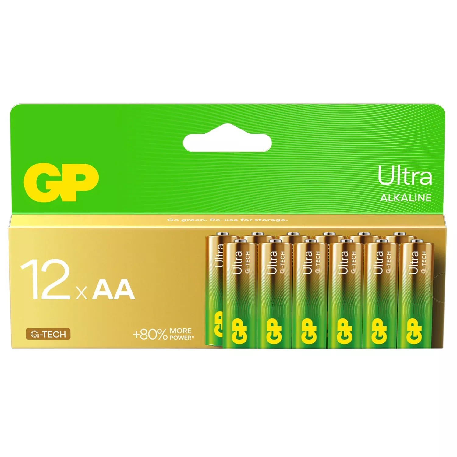 GP Ultra Alkaline Batteries (12 pack)