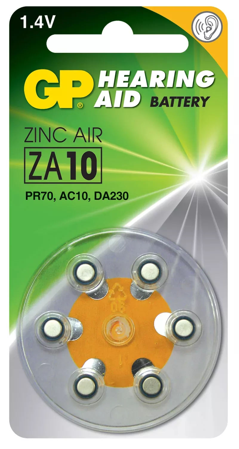 GP Zinc Air Hearing Aid Batteries