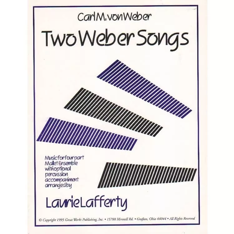 Great Work 171 2 Weber Songs for Mallet Quartet