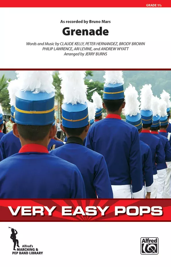 Grenade: Marching Band Conductor Score & Parts