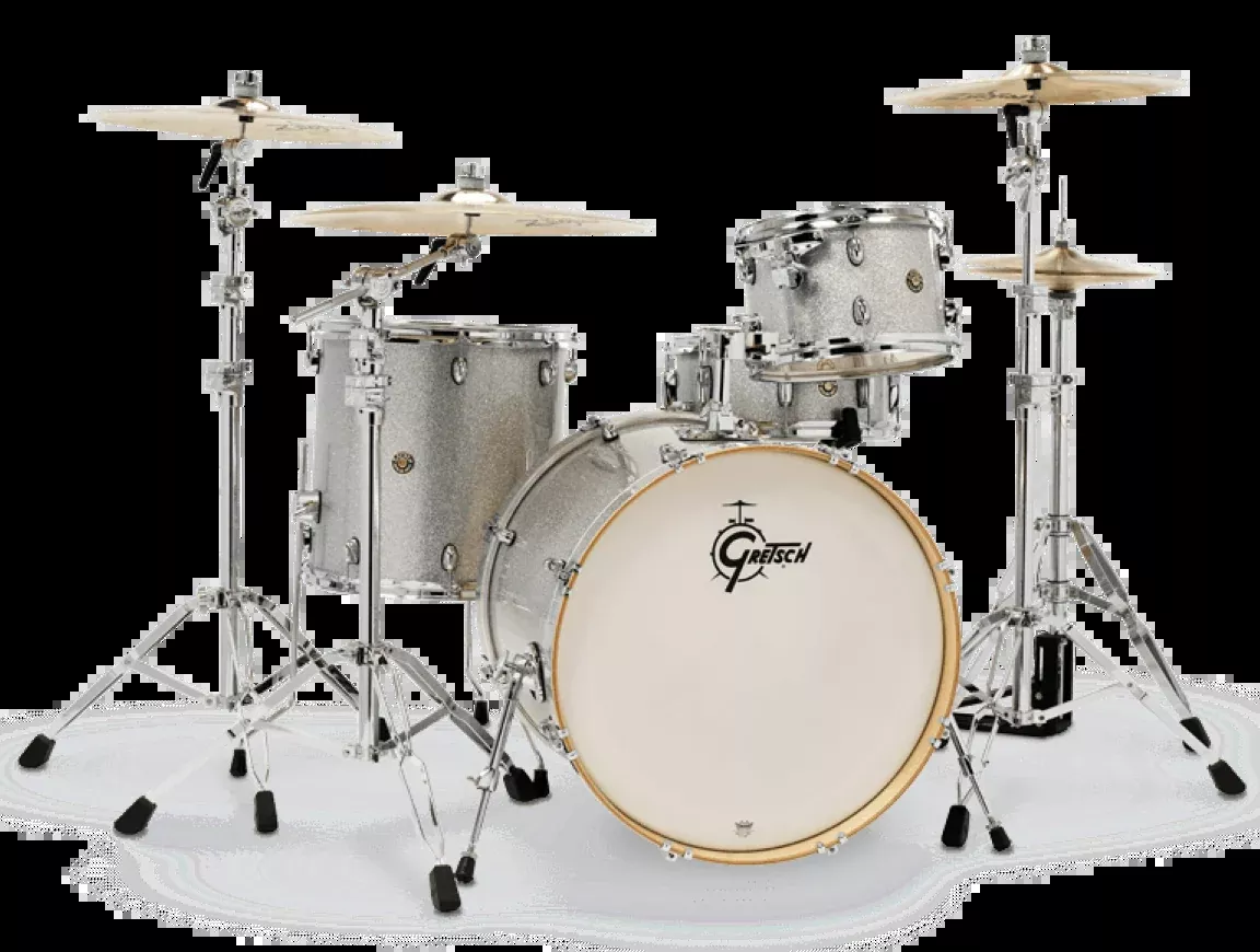 Gretsch Catalina Maple 4 Piece Shell Pack in Silver Sparkle