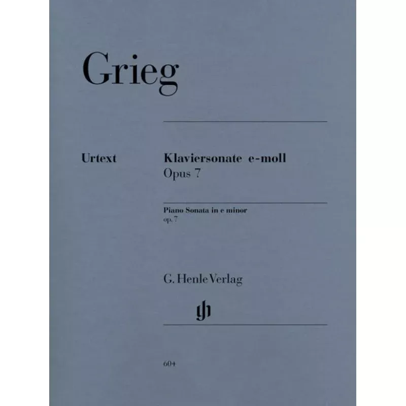 Grieg Piano Sonata In E Minor Op 7