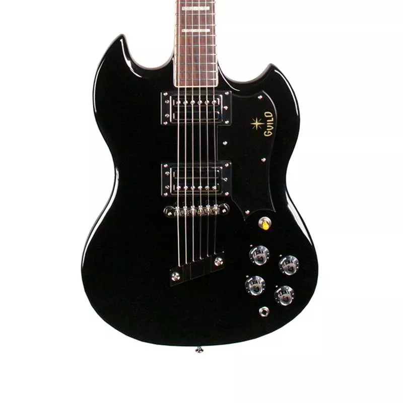 Guild S-100 Polara - Black with Pau Ferro Fingerboard