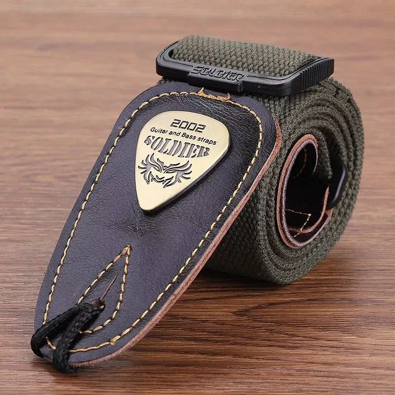 Guitar Strap Pure Cotton Black