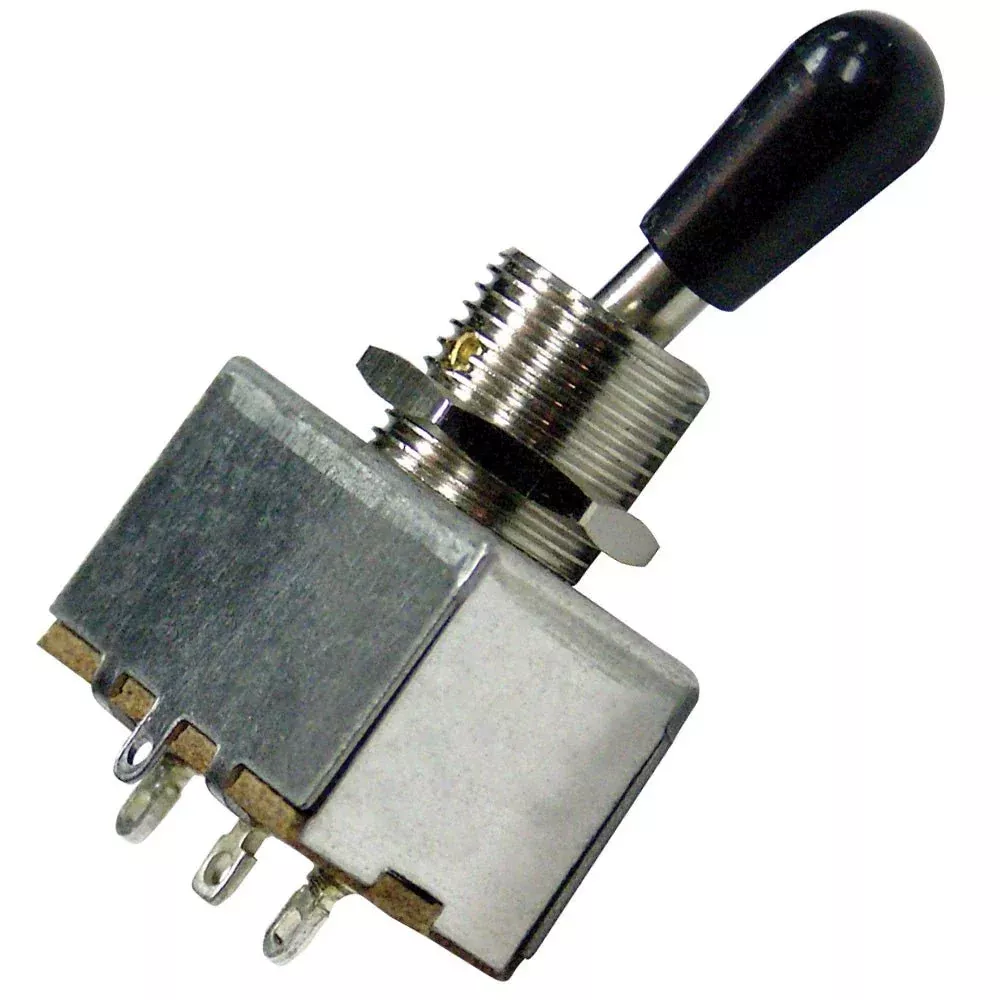 Guitar Tech 3-Way Guitar Toggle Switch with Black Knob (GT541)