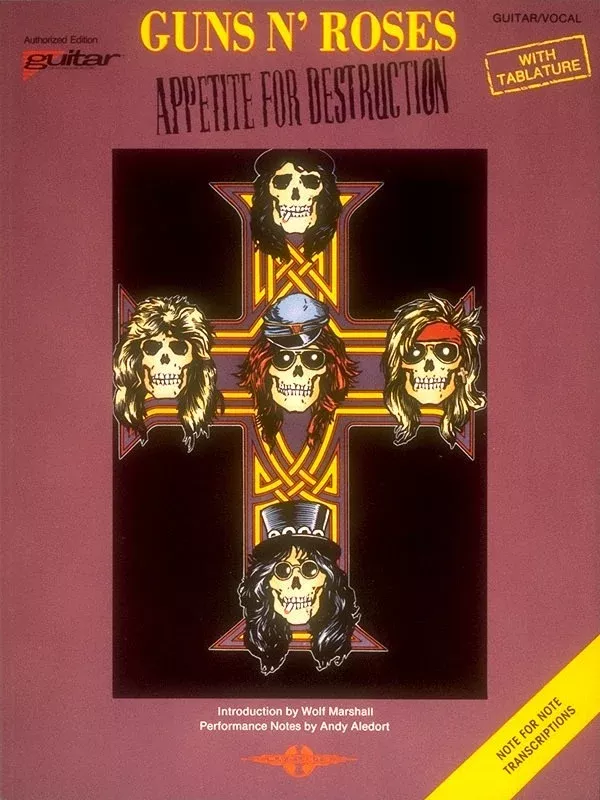 GUNS NROSES - APPETITE FOR DESTRUCTION GUITAR TAB RV