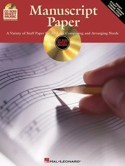 Hal Leonard 00210085 Manuscript Paper CD-Rom