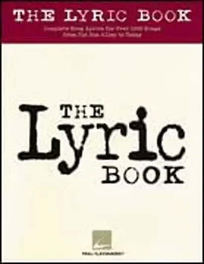 Hal Leonard 00240166 The Lyric Book