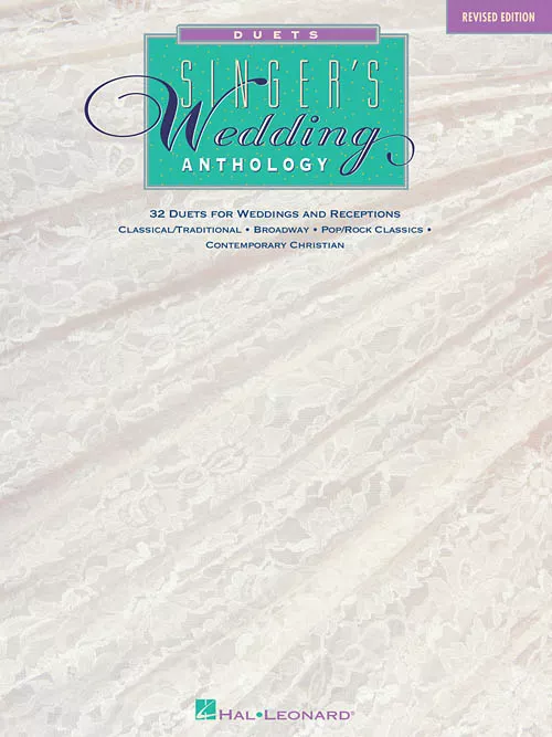 Hal Leonard 00740005 Singer's Wedding Anthology Revised Edition 32 Duets