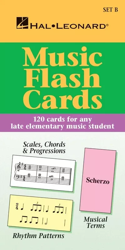 HAL LEONARD STUDENT PIANO LIBRARY FLASH CARDS SET B