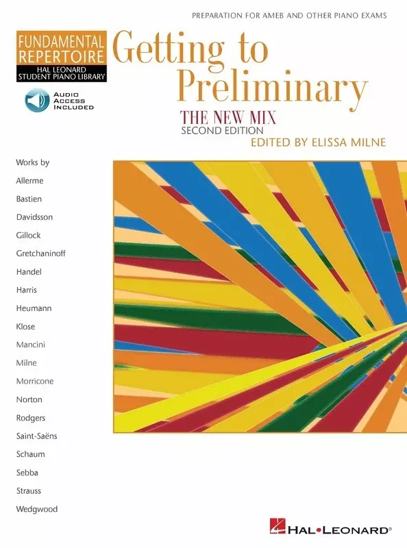 HAL LEONARD STUDENT PIANO LIBRARY GETTING TO PRELIMINARY NEW MIX BK/OLA 2ND EDITION