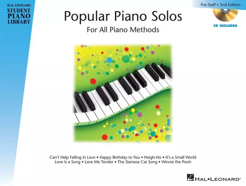 HAL LEONARD STUDENT PIANO LIBRARY POPULAR PIANO SOLOS PRESTAFF LEVEL BK/CD