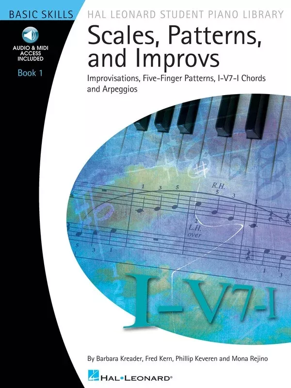 HAL LEONARD STUDENT PIANO LIBRARY SCALES PATTERNS AND IMPROVS BK 1 BK/OLA